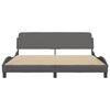 vidaXL Bedframe "Dover" kunstleer grijs 180x200 cm