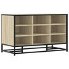 vidaXL Schoenenbank 84x40x53,5 cm bewerkt hout en metaal sonoma eiken