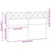 vidaXL Vervangend hoofdbord 135 cm metaal zwart