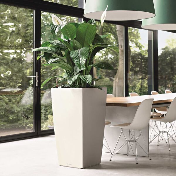 LECHUZA Plantenbak Cubico 40 ALL-IN-ONE hoogglans wit 18191