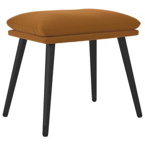 vidaXL Voetenbank 45x29,5x35 cm fluweel bruin