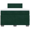 vidaXL Boxspring met matras fluweel donkergroen 120x190 cm
