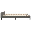 vidaXL Bedframe zonder matras 160x200 cm fluweel donkergrijs