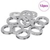 vidaXL Veer Washer 12 pcs Wit 13 x 1 mm IJzer
