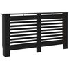 vidaXL Radiatorombouw 152x19x81,5 cm MDF zwart