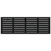vidaXL Hoofdbord wandmontage 186x3x63 cm massief grenenhout zwart