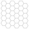 vidaXL Hexagon tegel 10 pcs Wit Grijs 30 x 30 cm Polyurethaan en PET