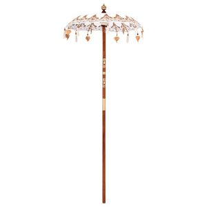 vidaXL Balinese Parasol Crème 95 x 95 x 260 cm