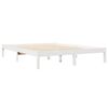 vidaXL Bed met boekenkast zonder matras grenenhout wit 120x190 cm