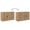 vidaXL artisanaal eikenkleurig 100 x 33 x 59,5 cm Bewerkt hout