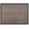 vidaXL Deurmat Beige 60 x 40 x 1.2 cm Teddy Stof