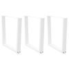 vidaXL Eettafelpoten 3 st V-vormig 80x(72-73,3) cm staal wit