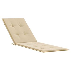 vidaXL Terrasstoelkussen (75+105)x50x4 cm beige
