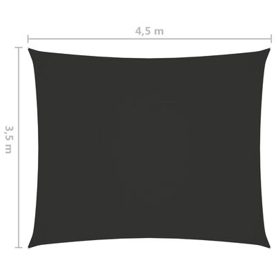 vidaXL Zonnescherm rechthoekig 3,5x4,5 m oxford stof antracietkleurig