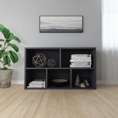 vidaXL Boekenkast/dressoir 50x25x80 cm bewerkt hout grijs