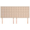vidaXL Hoofdbord cappuccino 160x5x118/128 cm Kunstleer