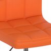 vidaXL Eetkamerstoelen draaibaar 2 st kunstleer oranje