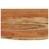 vidaXL Wandschap rechthoekig natuurlijke rand 70x40x2,5 cm acaciahout