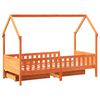 vidaXL Kinderbedframe met lades 90x190 cm massief grenenhout