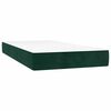 vidaXL Boxspring met matras fluweel donkergroen 100x200 cm