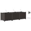 vidaXL Plantenbak 3 st Bruin 120 x 40 x 37,5 cm PP
