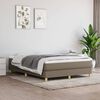 vidaXL Boxspring bed stof taupe 140x190 cm