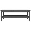 vidaXL Salontafel 110x50x40 cm massief grenenhout grijs