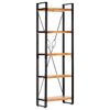 vidaXL Boekenkast met 5 schappen 60x30x180 cm massief acaciahout