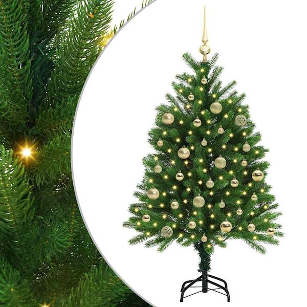 vidaXL Kerstboom met 150 LED met standaard Groen 120 cm PE