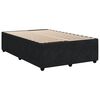 vidaXL Boxspring met matras fluweel zwart 120x200 cm