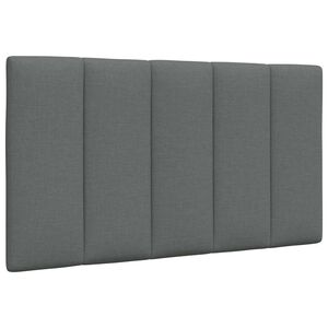 vidaXL Hoofdbordkussen "Hanko" 90 cm stof donkergrijs
