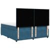 vidaXL Boxspring met matras fluweel blauw 180x200 cm