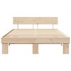 vidaXL Bedframe met hoofdeinde Naturel 160 x 200 cm Massief grenenhout