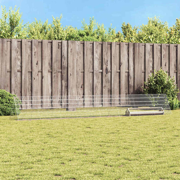 vidaXL Kippenhok Zilver 430 x 55 x 55 cm Gegalvaniseerd staal