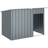 vidaXL Hondenhok met dak 153x91x110 cm staal antracietkleurig