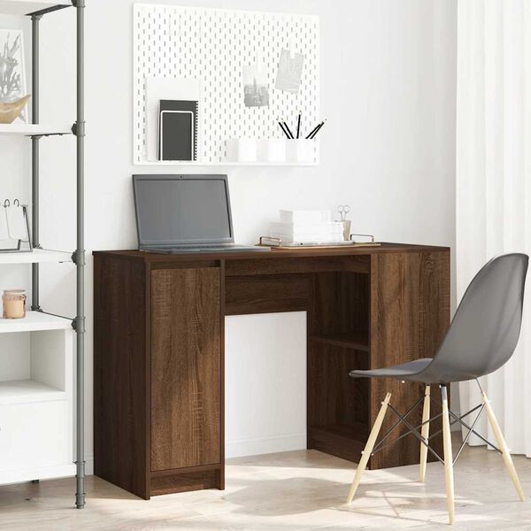vidaXL Bureau 120x42x76 cm spaanplaat bruin eikenkleurig