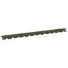 vidaXL Gazonrand 10 st 102 x 4 x 4 cm Staal Olijfgroen