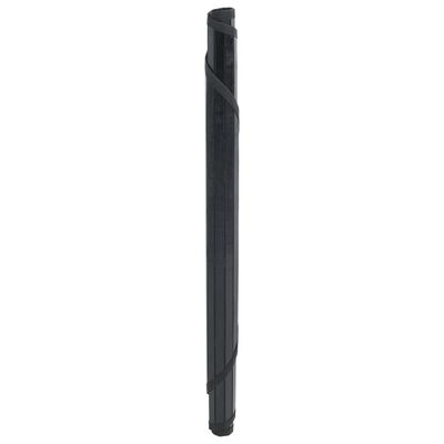 vidaXL Vloerkleed rond 80 cm bamboe zwart