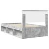 vidaXL Bedframe Concerte Grijs 100 x 200 cm Massief grenenhout