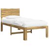 vidaXL Eenpersoonsbed met hoofdbord ROSTOCK Wit 90 x 200 cm