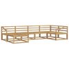 vidaXL Buiten bankenset 6 pcs Wit 325 x 166,5 x 73 cm