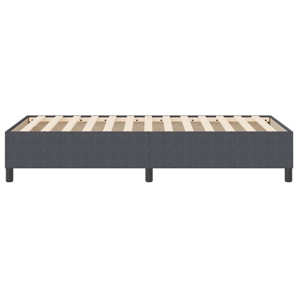 vidaXL Boxspring bed Donkergrijs 80 x 200 cm Katoenen stof