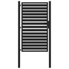vidaXL Tuinpoort afsluitbaar 100x150 cm aluminium zwart