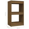 vidaXL Boekenkast 40x30x71,5 cm massief grenenhout honingbruin