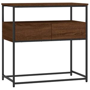 vidaXL Wandtafel 75x40x75 cm bewerkt hout bruin eikenkleur