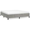 vidaXL Bedframe zonder matras 180x200 cm fluweel lichtgrijs
