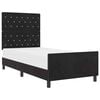 vidaXL Boxspringbed met hoofdeinde Zwart 100 x 200 cm Fluweel