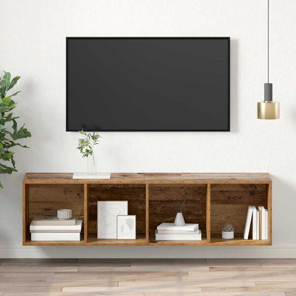 vidaXL Tv-meubelset Oud Hout 37 x 37 x 142,5 cm Bewerkt hout