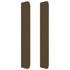 vidaXL Boxspring met matras stof donkerbruin 90x190 cm