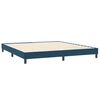 vidaXL Boxspring zonder matras fluweel donkerblauw 200x210 cm